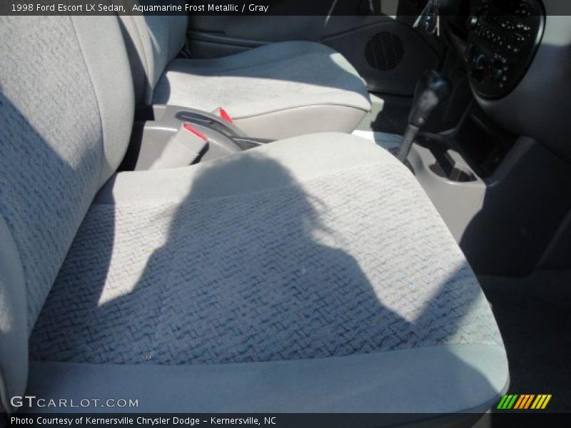 Aquamarine Frost Metallic / Gray 1998 Ford Escort LX Sedan