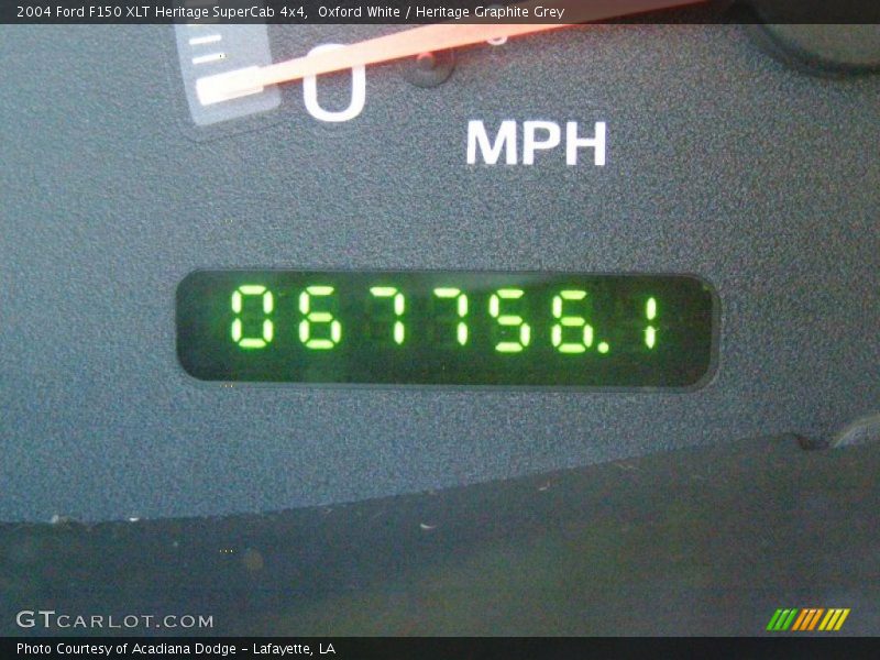 Oxford White / Heritage Graphite Grey 2004 Ford F150 XLT Heritage SuperCab 4x4