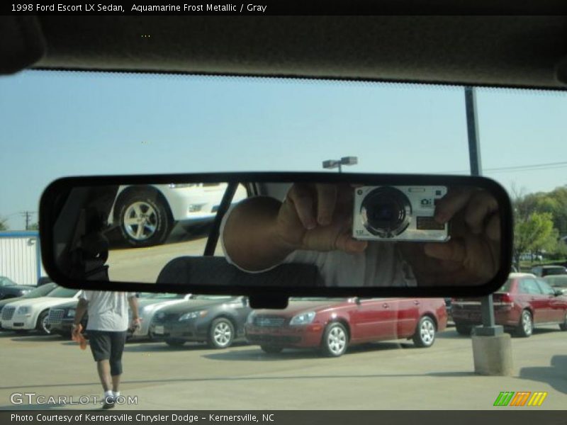 Aquamarine Frost Metallic / Gray 1998 Ford Escort LX Sedan