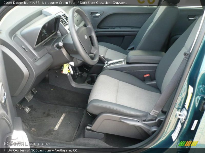 Melbourne Green Pearl / Dark Slate Gray/Light Graystone 2009 Dodge Journey SE