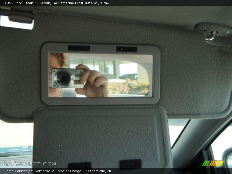 Aquamarine Frost Metallic / Gray 1998 Ford Escort LX Sedan