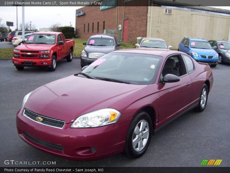 Sport Red Metallic / Gray 2006 Chevrolet Monte Carlo LT