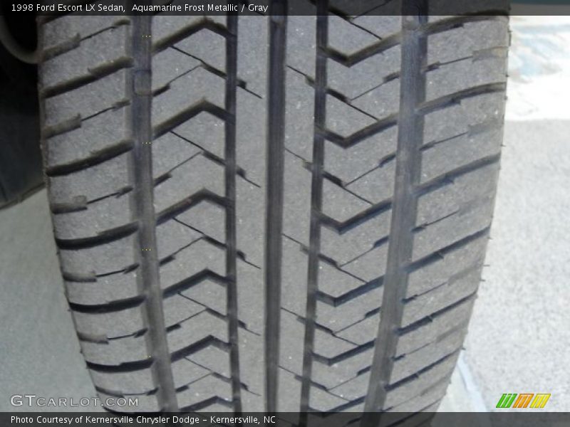 Aquamarine Frost Metallic / Gray 1998 Ford Escort LX Sedan