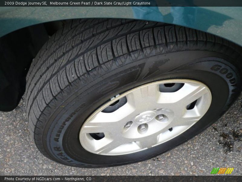 Melbourne Green Pearl / Dark Slate Gray/Light Graystone 2009 Dodge Journey SE