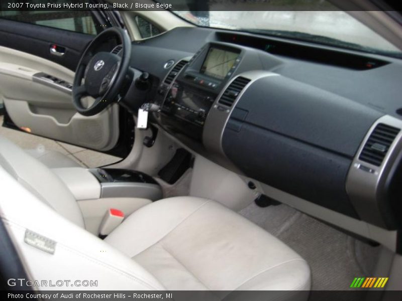 Black / Bisque Beige 2007 Toyota Prius Hybrid Touring