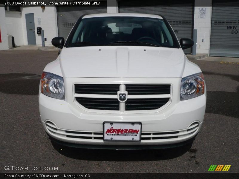 Stone White / Dark Slate Gray 2008 Dodge Caliber SE