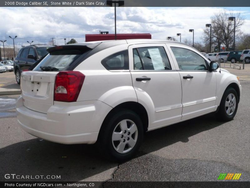 Stone White / Dark Slate Gray 2008 Dodge Caliber SE