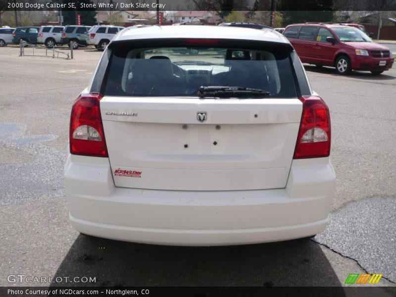 Stone White / Dark Slate Gray 2008 Dodge Caliber SE