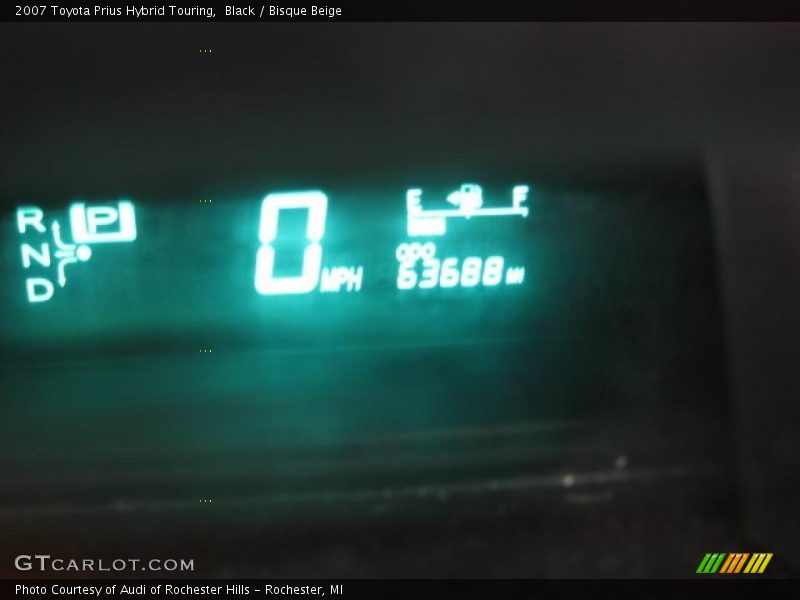 Black / Bisque Beige 2007 Toyota Prius Hybrid Touring