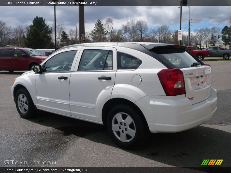 Stone White / Dark Slate Gray 2008 Dodge Caliber SE