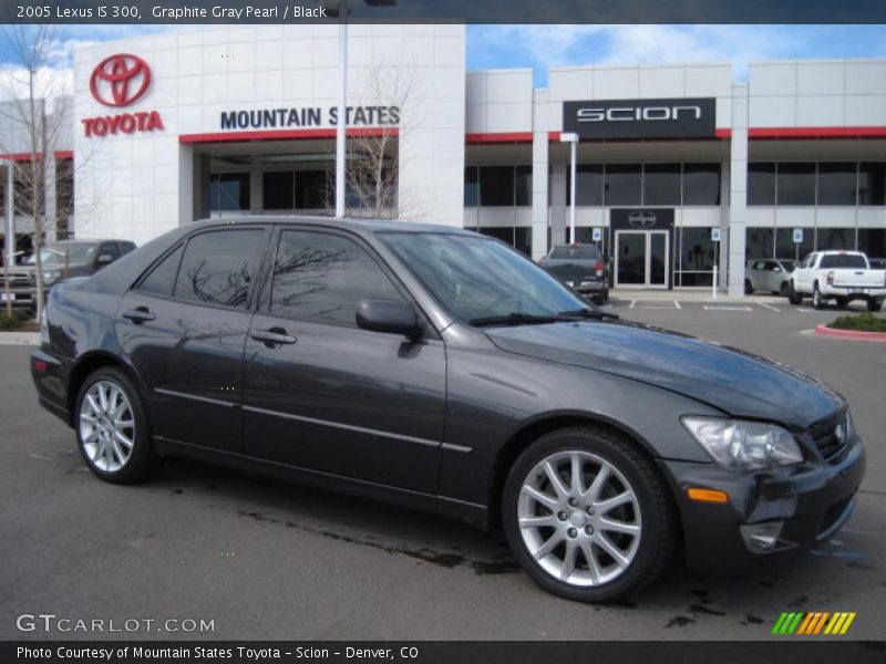 Graphite Gray Pearl / Black 2005 Lexus IS 300