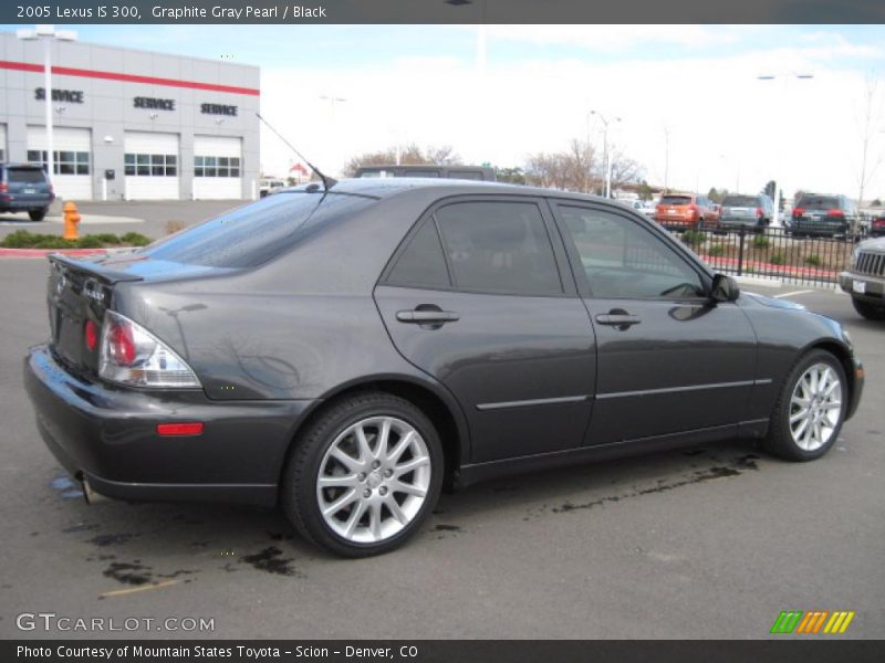 Graphite Gray Pearl / Black 2005 Lexus IS 300