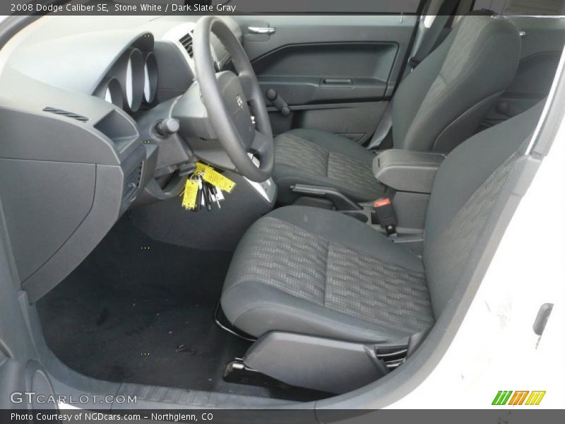 Stone White / Dark Slate Gray 2008 Dodge Caliber SE