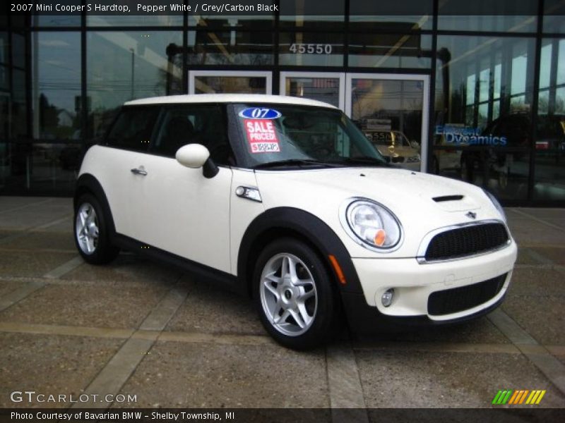 Pepper White / Grey/Carbon Black 2007 Mini Cooper S Hardtop