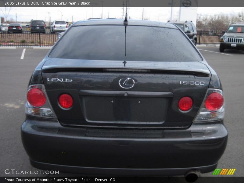 Graphite Gray Pearl / Black 2005 Lexus IS 300