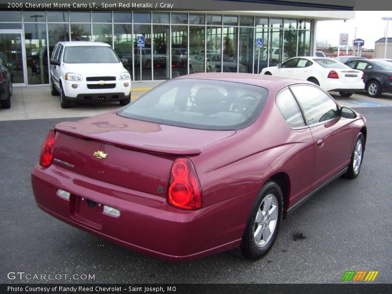 Sport Red Metallic / Gray 2006 Chevrolet Monte Carlo LT