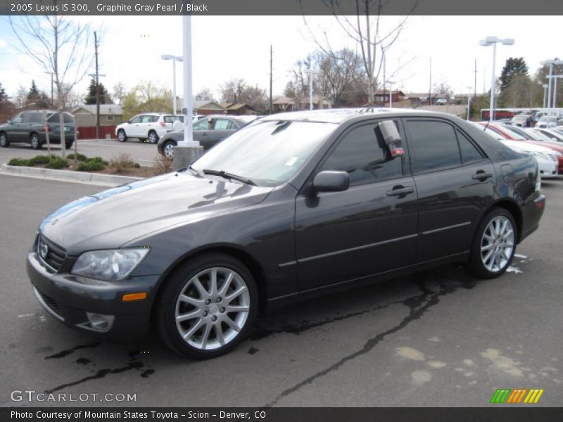 Graphite Gray Pearl / Black 2005 Lexus IS 300