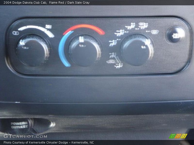 Flame Red / Dark Slate Gray 2004 Dodge Dakota Club Cab