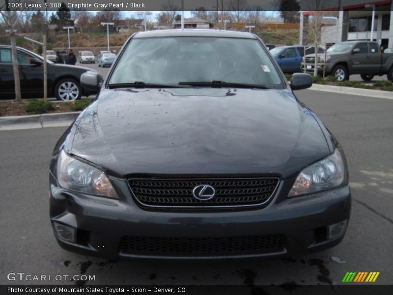 Graphite Gray Pearl / Black 2005 Lexus IS 300