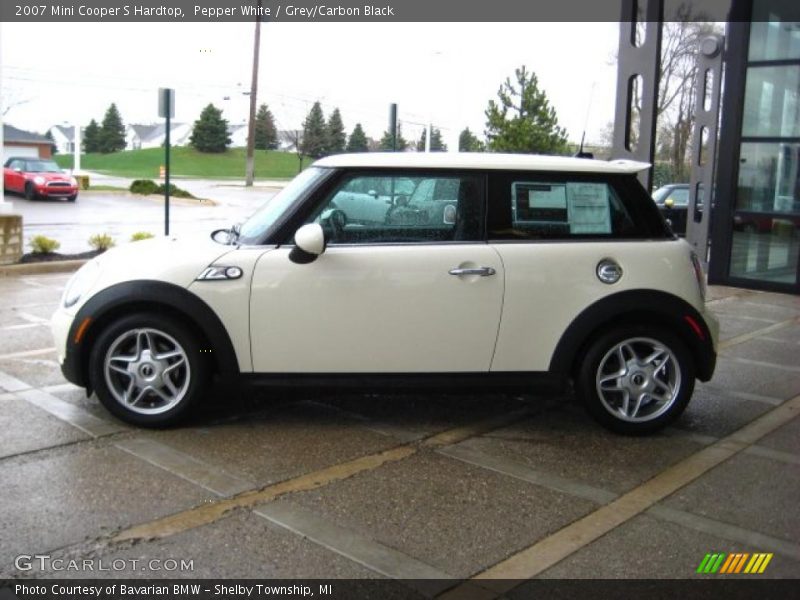 Pepper White / Grey/Carbon Black 2007 Mini Cooper S Hardtop