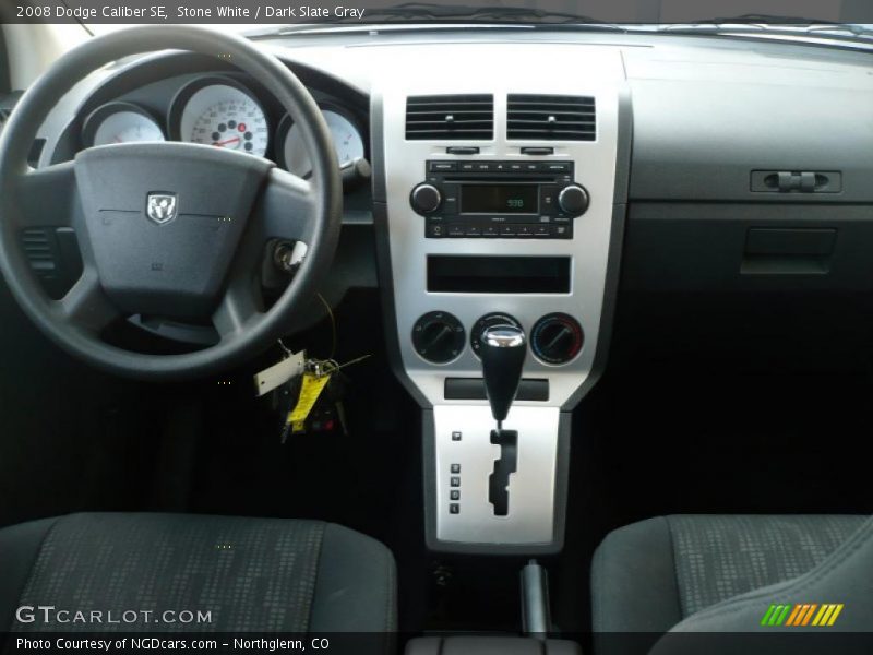 Stone White / Dark Slate Gray 2008 Dodge Caliber SE