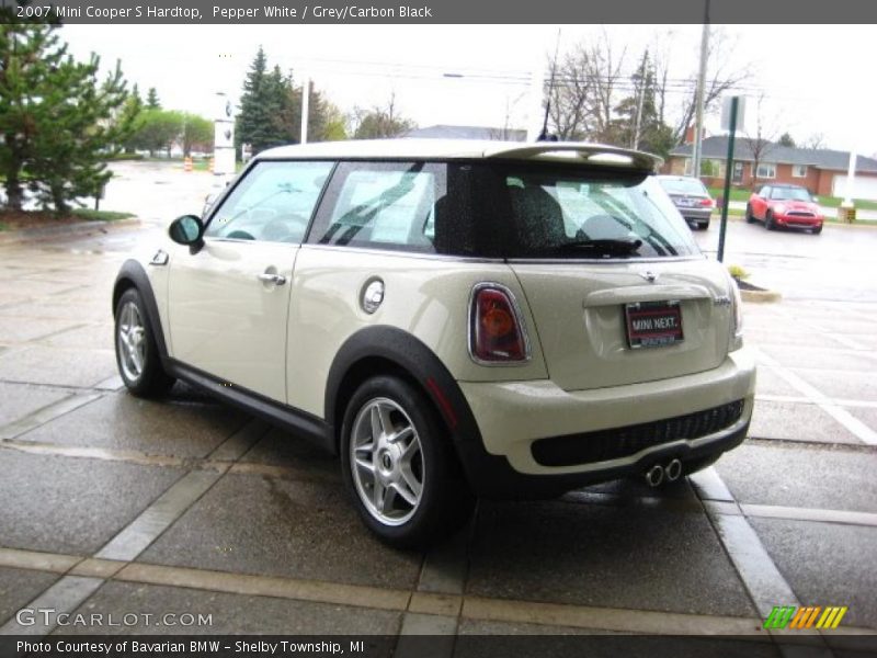Pepper White / Grey/Carbon Black 2007 Mini Cooper S Hardtop