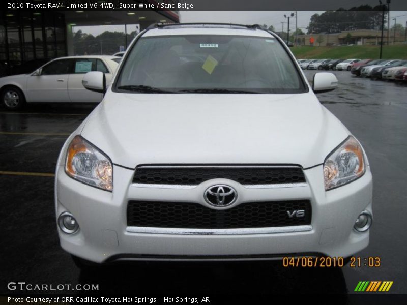 Super White / Sand Beige 2010 Toyota RAV4 Limited V6 4WD