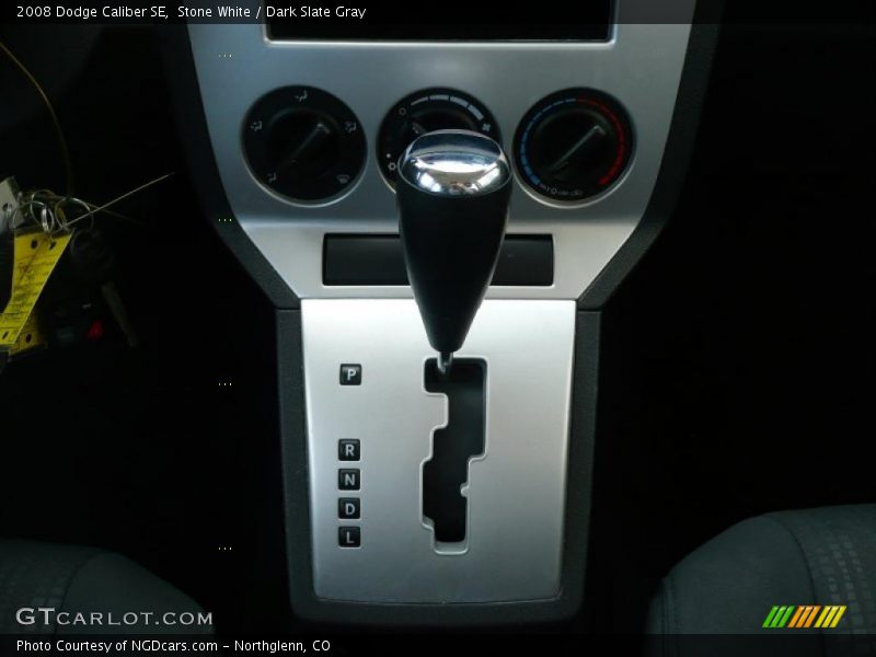 Stone White / Dark Slate Gray 2008 Dodge Caliber SE