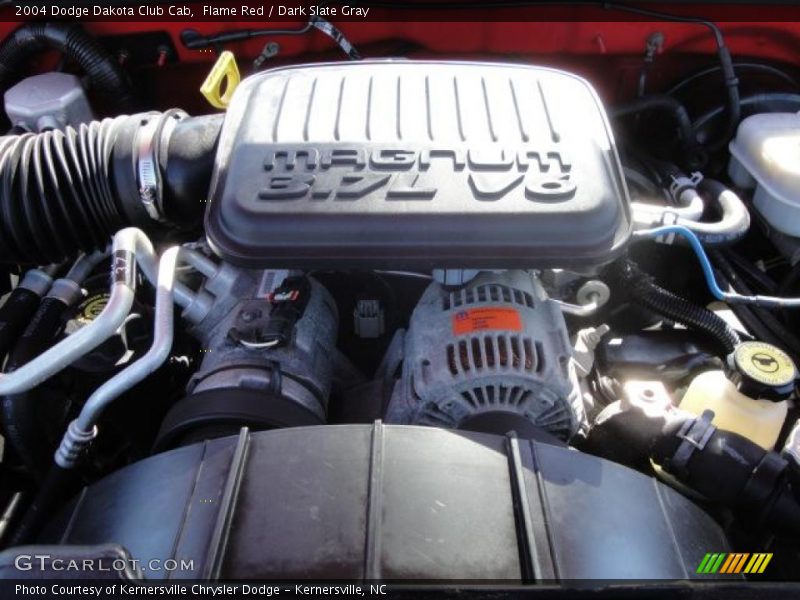 Flame Red / Dark Slate Gray 2004 Dodge Dakota Club Cab
