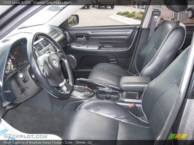 Graphite Gray Pearl / Black 2005 Lexus IS 300