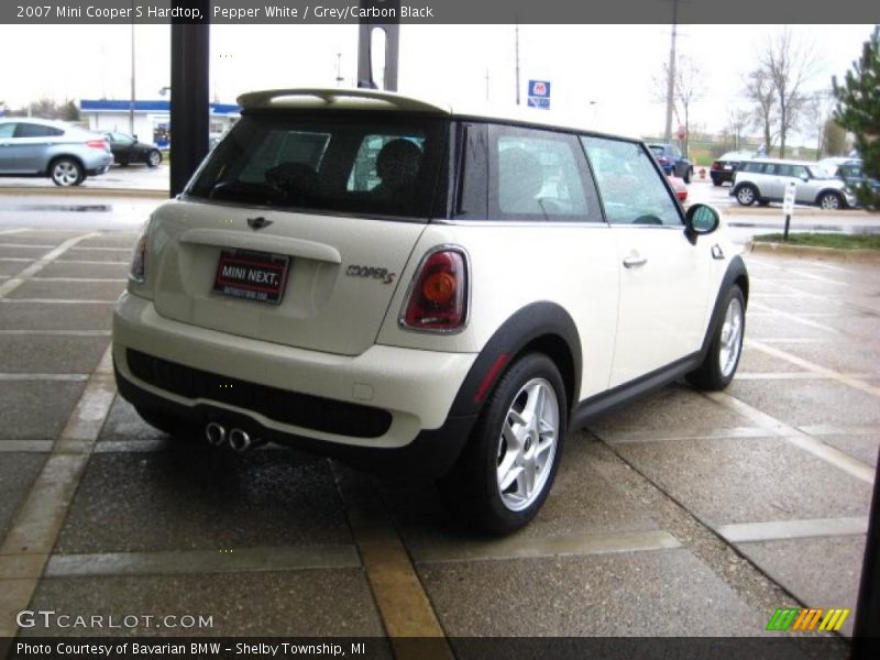 Pepper White / Grey/Carbon Black 2007 Mini Cooper S Hardtop