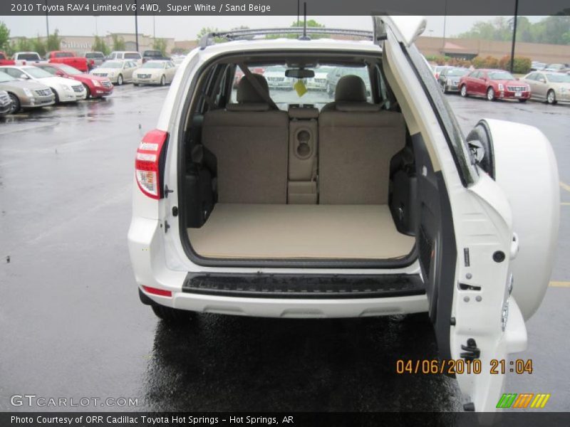 Super White / Sand Beige 2010 Toyota RAV4 Limited V6 4WD