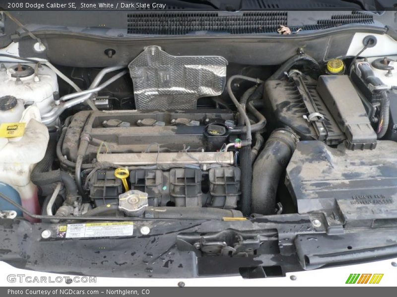 Stone White / Dark Slate Gray 2008 Dodge Caliber SE
