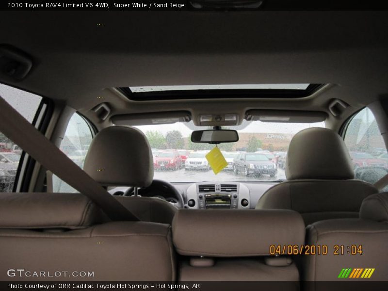 Super White / Sand Beige 2010 Toyota RAV4 Limited V6 4WD