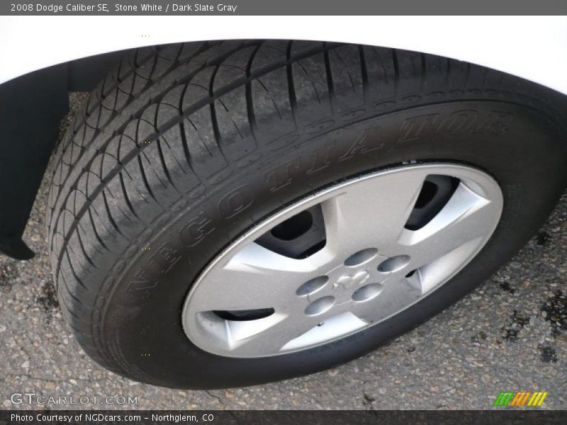 Stone White / Dark Slate Gray 2008 Dodge Caliber SE