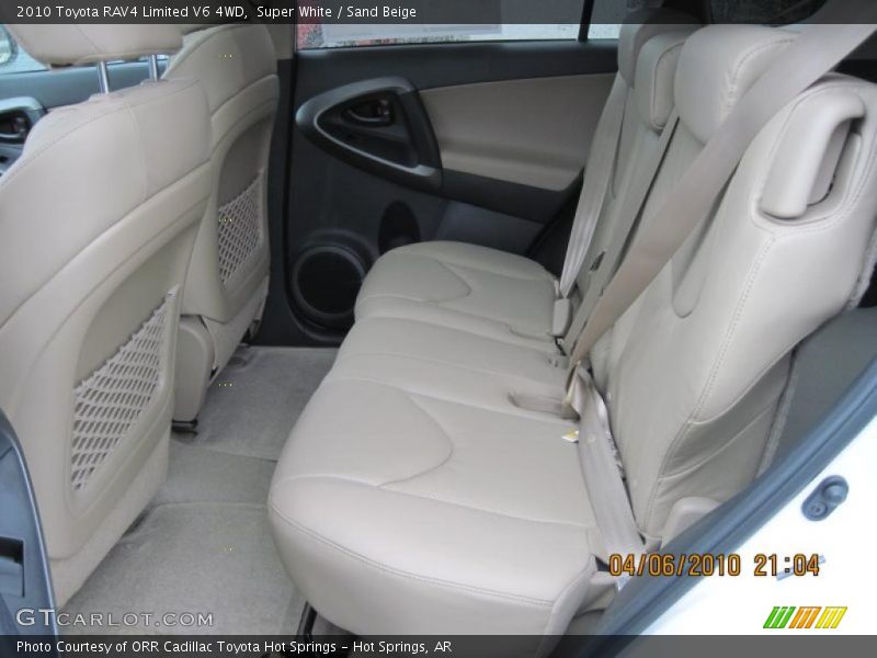 Super White / Sand Beige 2010 Toyota RAV4 Limited V6 4WD