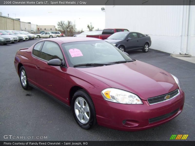 Sport Red Metallic / Gray 2006 Chevrolet Monte Carlo LT