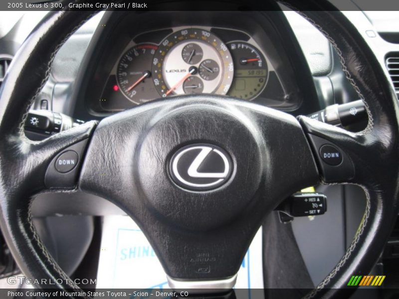 Graphite Gray Pearl / Black 2005 Lexus IS 300
