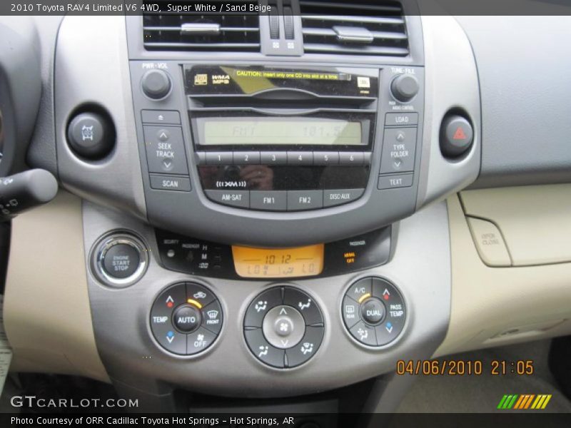 Super White / Sand Beige 2010 Toyota RAV4 Limited V6 4WD