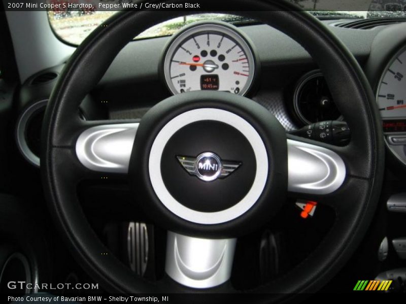 Pepper White / Grey/Carbon Black 2007 Mini Cooper S Hardtop