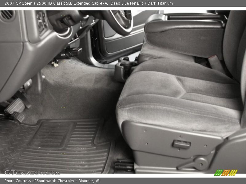 Deep Blue Metallic / Dark Titanium 2007 GMC Sierra 2500HD Classic SLE Extended Cab 4x4