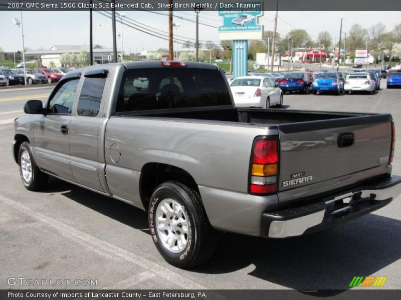 Silver Birch Metallic / Dark Titanium 2007 GMC Sierra 1500 Classic SLE Extended Cab