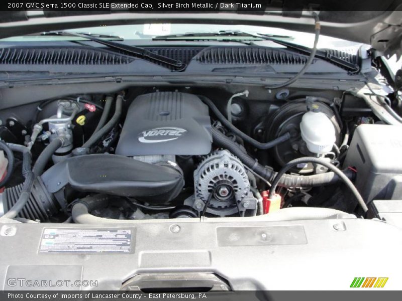 Silver Birch Metallic / Dark Titanium 2007 GMC Sierra 1500 Classic SLE Extended Cab