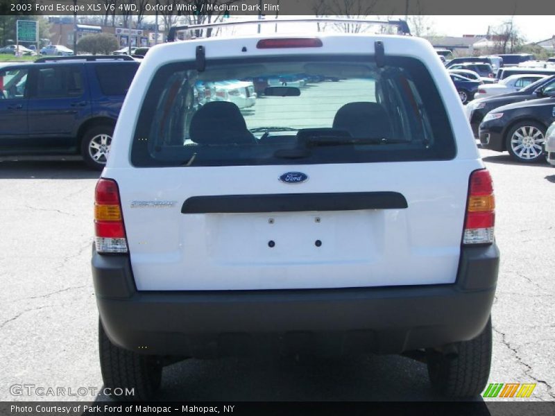 Oxford White / Medium Dark Flint 2003 Ford Escape XLS V6 4WD