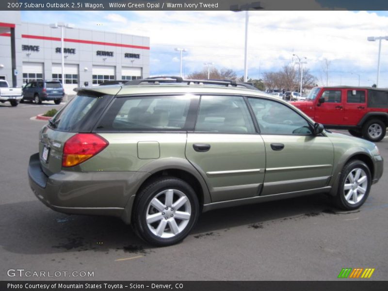 Willow Green Opal / Warm Ivory Tweed 2007 Subaru Outback 2.5i Wagon