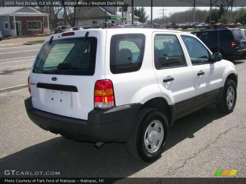 Oxford White / Medium Dark Flint 2003 Ford Escape XLS V6 4WD