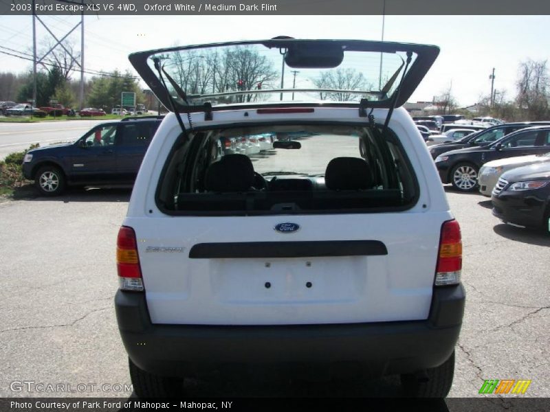 Oxford White / Medium Dark Flint 2003 Ford Escape XLS V6 4WD