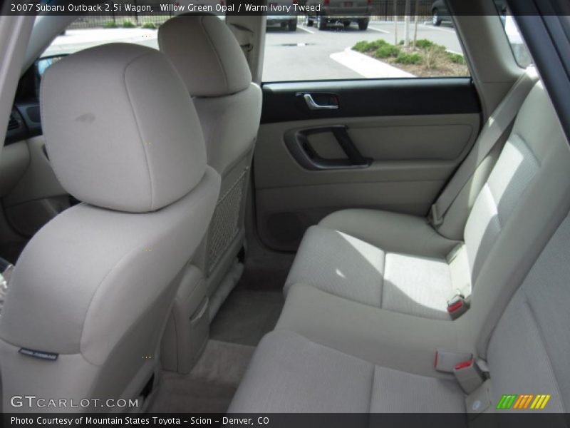 Willow Green Opal / Warm Ivory Tweed 2007 Subaru Outback 2.5i Wagon