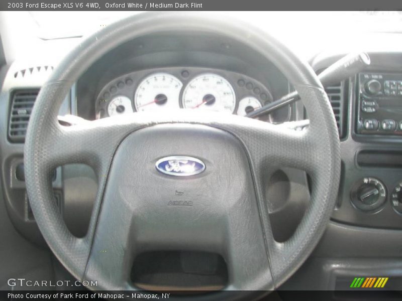 Oxford White / Medium Dark Flint 2003 Ford Escape XLS V6 4WD