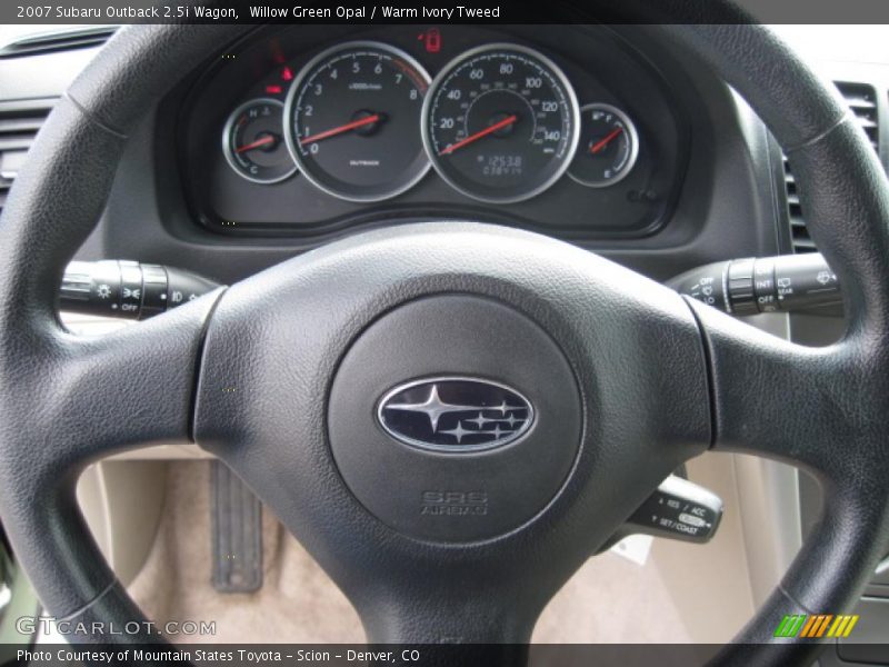 Willow Green Opal / Warm Ivory Tweed 2007 Subaru Outback 2.5i Wagon